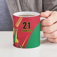Custom Guyana Victory Run 2025 Ceramic Mug Caribbean Cricket Supporter Amazon Warriors - Wonder Print Shop