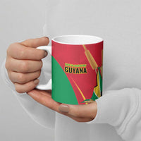Custom Guyana Victory Run 2025 Ceramic Mug Caribbean Cricket Supporter Amazon Warriors - Wonder Print Shop
