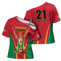 Custom Guyana Victory Run 2025 Cross Shoulder Shirt Caribbean Cricket Supporter Amazon Warriors - Wonder Print Shop