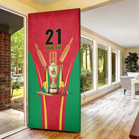 Custom Guyana Victory Run 2025 Door Cover Caribbean Cricket Supporter Amazon Warriors - Wonder Print Shop