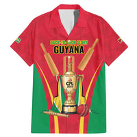 Custom Guyana Victory Run 2025 Family Matching Mermaid Dress and Hawaiian Shirt Caribbean Cricket Supporter Amazon Warriors - Wonder Print Shop