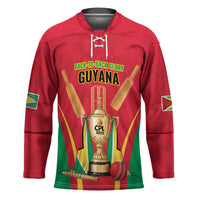 Custom Guyana Victory Run 2025 Hockey Jersey Caribbean Cricket Supporter Amazon Warriors - Wonder Print Shop