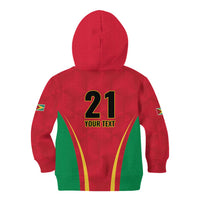 Custom Guyana Victory Run 2025 Kid Hoodie Caribbean Cricket Supporter Amazon Warriors - Wonder Print Shop