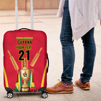 Custom Guyana Victory Run 2025 Luggage Cover Caribbean Cricket Supporter Amazon Warriors - Wonder Print Shop