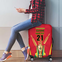 Custom Guyana Victory Run 2025 Luggage Cover Caribbean Cricket Supporter Amazon Warriors - Wonder Print Shop