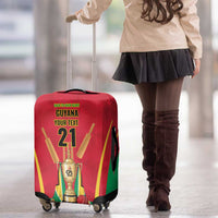 Custom Guyana Victory Run 2025 Luggage Cover Caribbean Cricket Supporter Amazon Warriors - Wonder Print Shop