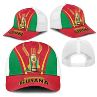 Guyana Victory Run 2025 Mesh Trucker Cap Caribbean Cricket Supporter Amazon Warriors - Wonder Print Shop