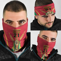 Custom Guyana Victory Run 2025 Neck Gaiter Caribbean Cricket Supporter Amazon Warriors - Wonder Print Shop