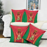 Custom Guyana Victory Run 2025 Pillow Cover Caribbean Cricket Supporter Amazon Warriors - Wonder Print Shop