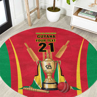 Custom Guyana Victory Run 2025 Round Carpet Caribbean Cricket Supporter Amazon Warriors - Wonder Print Shop
