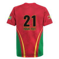 Custom Guyana Victory Run 2025 Rugby Jersey Caribbean Cricket Supporter Amazon Warriors - Wonder Print Shop