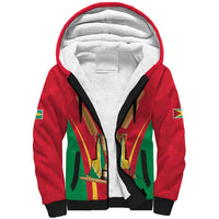 Custom Guyana Victory Run 2025 Sherpa Hoodie Caribbean Cricket Supporter Amazon Warriors - Wonder Print Shop