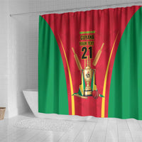 Custom Guyana Victory Run 2025 Shower Curtain Caribbean Cricket Supporter Amazon Warriors - Wonder Print Shop