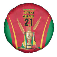 Custom Guyana Victory Run 2025 Spare Tire Cover Caribbean Cricket Supporter Amazon Warriors - Wonder Print Shop