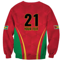 Custom Guyana Victory Run 2025 Sweatshirt Caribbean Cricket Supporter Amazon Warriors - Wonder Print Shop
