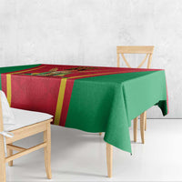 Custom Guyana Victory Run 2025 Tablecloth Caribbean Cricket Supporter Amazon Warriors - Wonder Print Shop