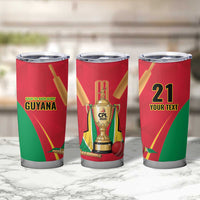 Custom Guyana Victory Run 2025 Tumbler Cup Caribbean Cricket Supporter Amazon Warriors - Wonder Print Shop