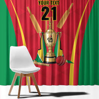 Custom Guyana Victory Run 2025 Window Curtain Caribbean Cricket Supporter Amazon Warriors - Wonder Print Shop