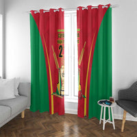 Custom Guyana Victory Run 2025 Window Curtain Caribbean Cricket Supporter Amazon Warriors - Wonder Print Shop