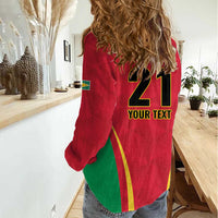 Custom Guyana Victory Run 2025 Women Casual Shirt Caribbean Cricket Supporter Amazon Warriors - Wonder Print Shop