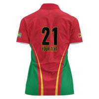 Custom Guyana Victory Run 2025 Women Polo Shirt Caribbean Cricket Supporter Amazon Warriors - Wonder Print Shop