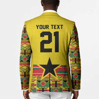 World Football 2026 Ghana Custom Blazer Black Stars African Kente Pattern - Wonder Print Shop