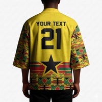 World Football 2026 Ghana Custom Kimono Black Stars African Kente Pattern - Wonder Print Shop