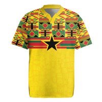 World Football 2026 Ghana Custom Rugby Jersey Black Stars African Kente Pattern LT9