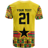 World Football 2026 Ghana Custom T shirt Black Stars African Kente Pattern LT9