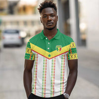 World Football 2026 Senegal Custom Polo Shirt African Kente White Pattern LT9