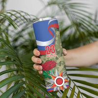 Russia Defender of The Fatherland Day Skinny Tumbler