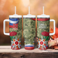 Russia Defender of The Fatherland Day Tumbler With Handle