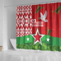 Belarus Defender of The Fatherland Day Shower Curtain