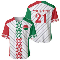 Belarus Football Custom Baseball Jersey Rushnyk Pattern