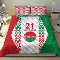 Belarus Football Custom Bedding Set Rushnyk Pattern