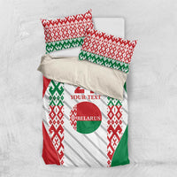 Belarus Football Custom Bedding Set Rushnyk Pattern