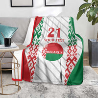 Belarus Football Custom Blanket Rushnyk Pattern