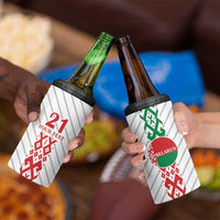 Belarus Football Custom 4 in 1 Can Cooler Tumbler Rushnyk Pattern