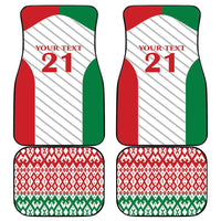 Belarus Football Custom Car Mats Rushnyk Pattern