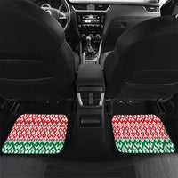 Belarus Football Custom Car Mats Rushnyk Pattern