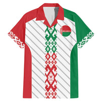 Belarus Football Custom Family Matching Mermaid Dress and Hawaiian Shirt Rushnyk Pattern