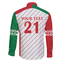 Belarus Football Custom Family Matching Off Shoulder Short Dress and Hawaiian Shirt Rushnyk Pattern