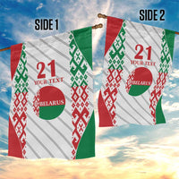 Belarus Football Custom Garden Flag Rushnyk Pattern