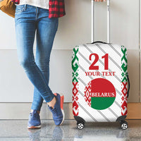 Belarus Football Custom Luggage Cover Rushnyk Pattern