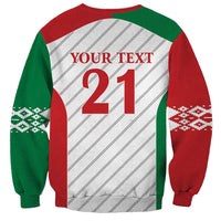 Belarus Football Custom Sweatshirt Rushnyk Pattern
