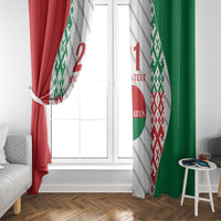 Belarus Football Custom Window Curtain Rushnyk Pattern - Wonder Print Shop