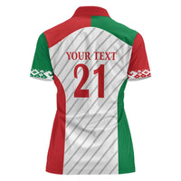 Belarus Football Custom Women Polo Shirt Rushnyk Pattern - Wonder Print Shop