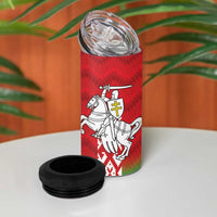 Republic of Belarus 4 in 1 Can Cooler Tumbler Pahonia Rushnyk Pattern