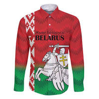 Republic of Belarus Family Matching Off Shoulder Maxi Dress and Hawaiian Shirt Pahonia Rushnyk Pattern