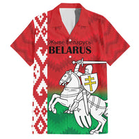 Republic of Belarus Hawaiian Shirt Pahonia Rushnyk Pattern